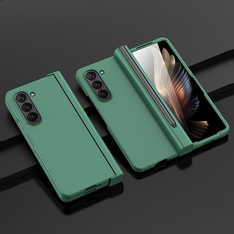 Custodia Plastica Rigida Cover Opaca Fronte e Retro 360 Gradi SD2 per Samsung Galaxy Z Fold5 5G Verde