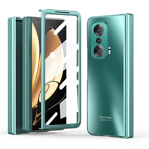 Custodia Plastica Rigida Cover Opaca Fronte e Retro 360 Gradi ZL1 per Huawei Honor Magic V 5G Verde