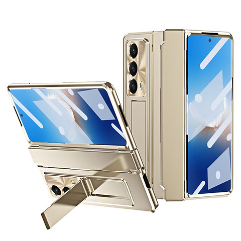 Custodia Plastica Rigida Cover Opaca Fronte e Retro 360 Gradi ZL1 per Huawei Honor Magic Vs2 5G Oro