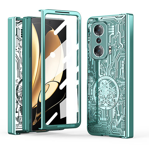 Custodia Plastica Rigida Cover Opaca Fronte e Retro 360 Gradi ZL2 per Huawei Honor Magic V 5G Verde