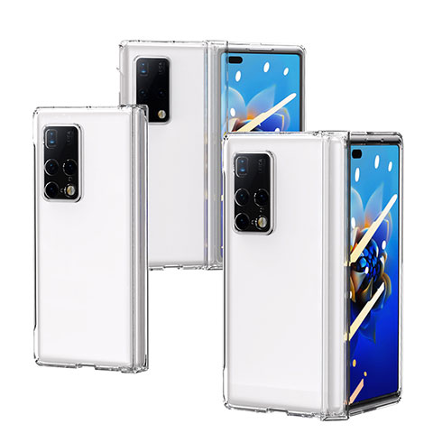 Custodia Plastica Rigida Cover Opaca Fronte e Retro 360 Gradi ZL6 per Huawei Mate X2 Chiaro