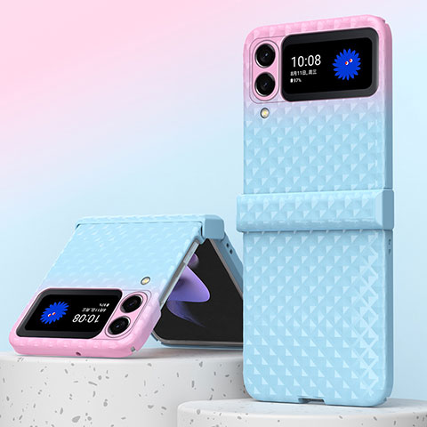 Custodia Plastica Rigida Cover Opaca H07 per Samsung Galaxy Z Fold4 5G Blu