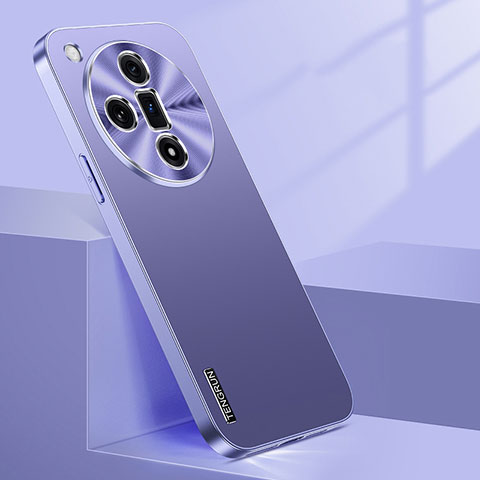 Custodia Plastica Rigida Cover Opaca JL1 per Oppo Find X7 Ultra 5G Viola