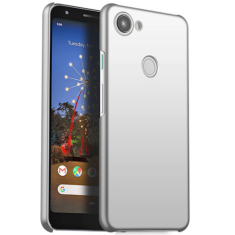 Custodia Plastica Rigida Cover Opaca M01 per Google Pixel 3a XL Argento