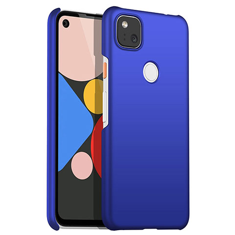 Custodia Plastica Rigida Cover Opaca M01 per Google Pixel 4a Blu