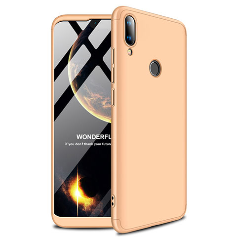 Custodia Plastica Rigida Cover Opaca M01 per Huawei Enjoy 9 Plus Oro