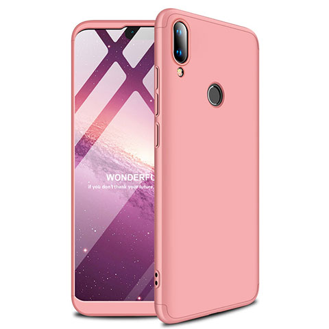 Custodia Plastica Rigida Cover Opaca M01 per Huawei Enjoy 9 Plus Oro Rosa