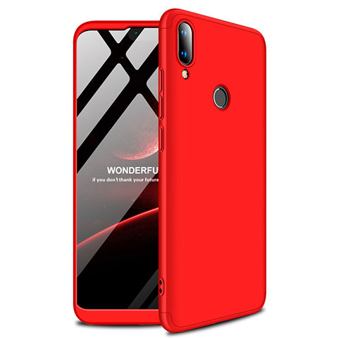 Custodia Plastica Rigida Cover Opaca M01 per Huawei Enjoy 9 Plus Rosso