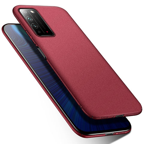 Custodia Plastica Rigida Cover Opaca M01 per Huawei Honor X10 5G Rosso