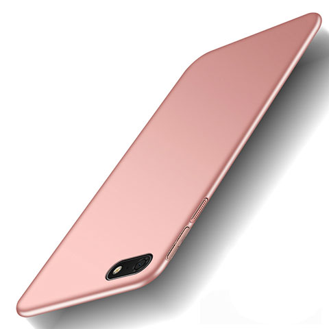 Custodia Plastica Rigida Cover Opaca M01 per Huawei Y5 (2018) Oro Rosa