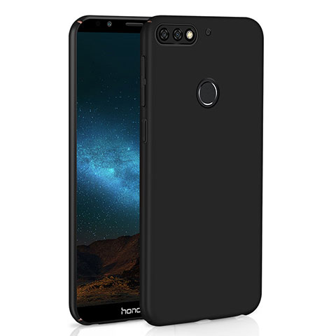 Custodia Plastica Rigida Cover Opaca M01 per Huawei Y7 (2018) Nero