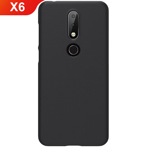 Custodia Plastica Rigida Cover Opaca M01 per Nokia X6 Nero