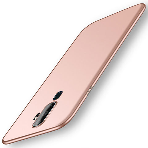 Custodia Plastica Rigida Cover Opaca M01 per Oppo A5 (2020) Oro Rosa