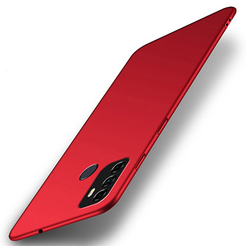 Custodia Plastica Rigida Cover Opaca M01 per Oppo A53 Rosso