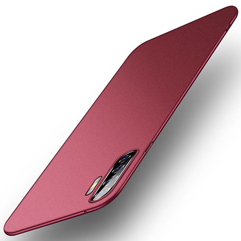 Custodia Plastica Rigida Cover Opaca M01 per Oppo A91 Rosso