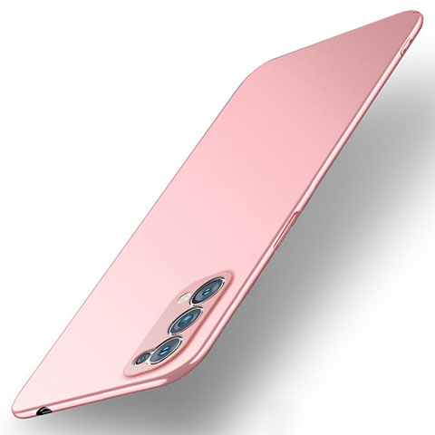 Custodia Plastica Rigida Cover Opaca M01 per Oppo Reno5 Pro 5G Oro Rosa