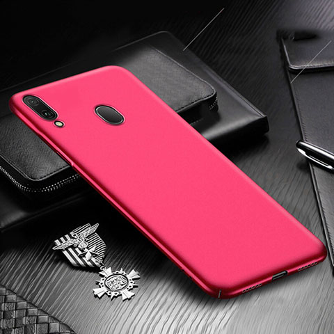 Custodia Plastica Rigida Cover Opaca M01 per Samsung Galaxy A20 Rosso