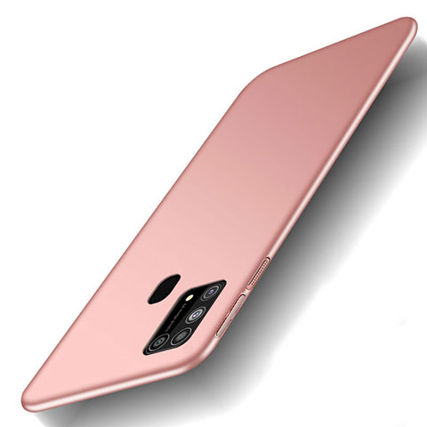 Custodia Plastica Rigida Cover Opaca M01 per Samsung Galaxy M31 Oro Rosa