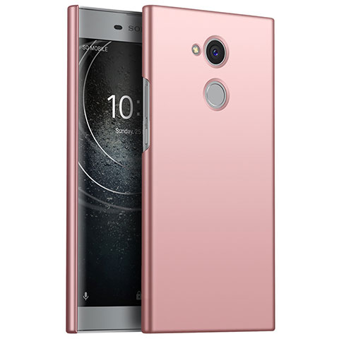 Custodia Plastica Rigida Cover Opaca M01 per Sony Xperia L2 Oro Rosa