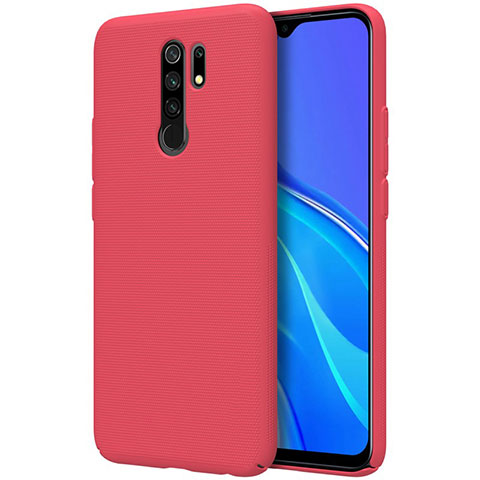 Custodia Plastica Rigida Cover Opaca M01 per Xiaomi Redmi 9 Prime India Rosso