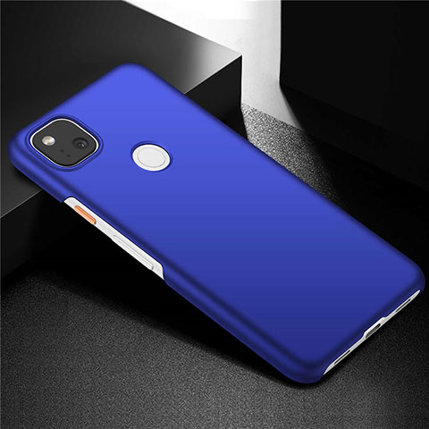 Custodia Plastica Rigida Cover Opaca M02 per Google Pixel 4a Blu