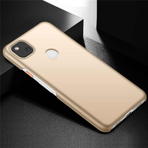 Custodia Plastica Rigida Cover Opaca M02 per Google Pixel 4a Oro