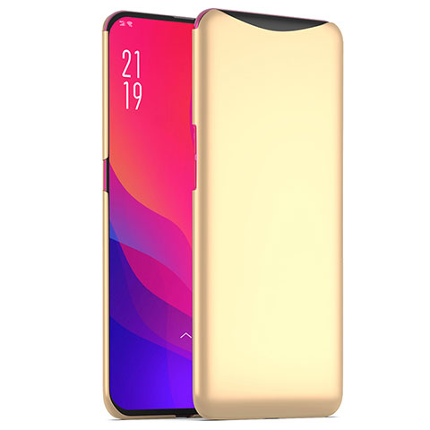 Custodia Plastica Rigida Cover Opaca M02 per Oppo Find X Super Flash Edition Oro