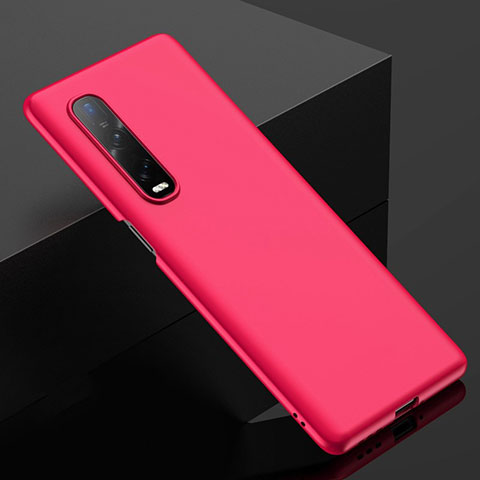 Custodia Plastica Rigida Cover Opaca M02 per Oppo Find X2 Pro Rosa Caldo