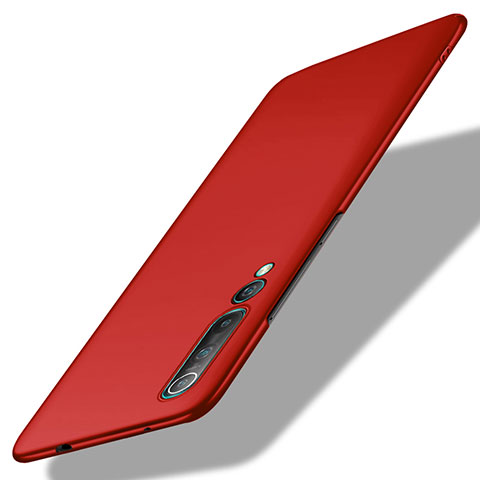 Custodia Plastica Rigida Cover Opaca M02 per Xiaomi Mi 10 Pro Rosso