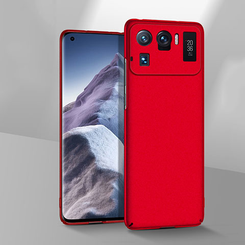 Custodia Plastica Rigida Cover Opaca M02 per Xiaomi Mi 11 Ultra 5G Rosso