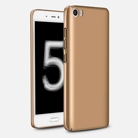 Custodia Plastica Rigida Cover Opaca M02 per Xiaomi Mi 5 Oro