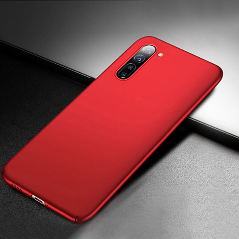 Custodia Plastica Rigida Cover Opaca M03 per Oppo F15 Rosso