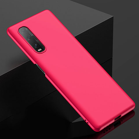 Custodia Plastica Rigida Cover Opaca M03 per Oppo Find X2 Rosso