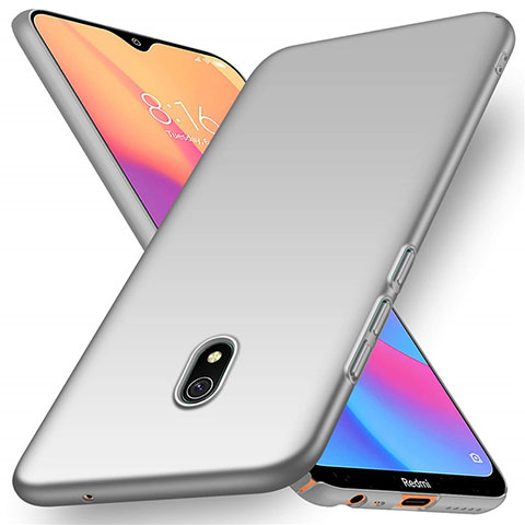 Custodia Plastica Rigida Cover Opaca M03 per Xiaomi Redmi 8A Argento