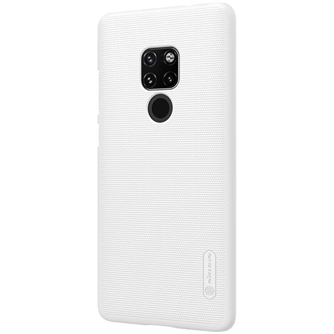 Custodia Plastica Rigida Cover Opaca M04 per Huawei Mate 20 Bianco