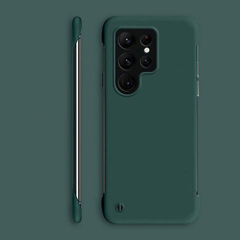 Custodia Plastica Rigida Cover Opaca M06 per Samsung Galaxy S21 Ultra 5G Verde Notte