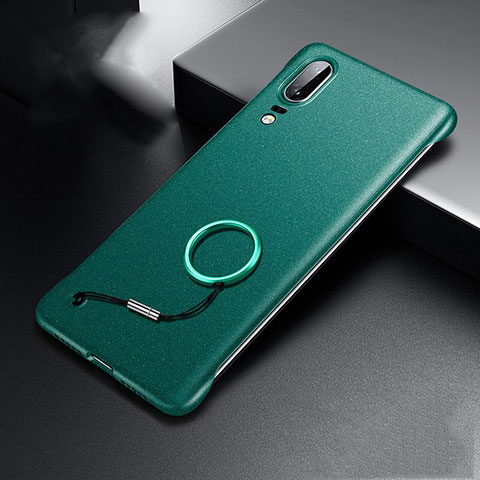 Custodia Plastica Rigida Cover Opaca P01 per Huawei P20 Ciano