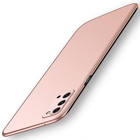 Custodia Plastica Rigida Cover Opaca P01 per Oppo Reno4 5G Oro Rosa