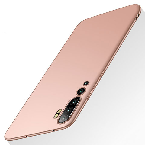 Custodia Plastica Rigida Cover Opaca P01 per Xiaomi Mi Note 10 Pro Oro Rosa