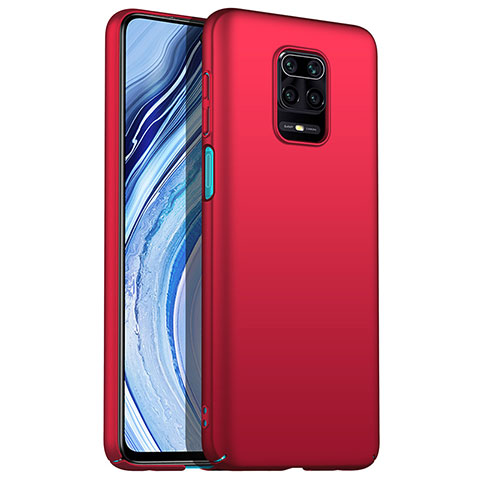 Custodia Plastica Rigida Cover Opaca P01 per Xiaomi Redmi Note 9 Pro Rosso