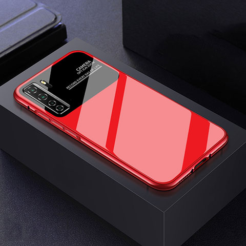 Custodia Plastica Rigida Cover Opaca P02 per Huawei Nova 7 SE 5G Rosso