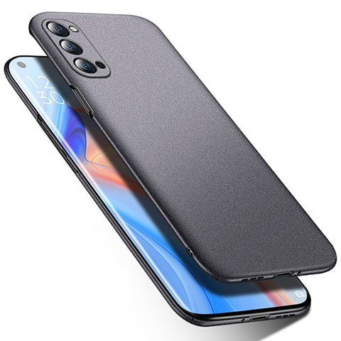 Custodia Plastica Rigida Cover Opaca P02 per Oppo Reno4 Pro 5G Grigio