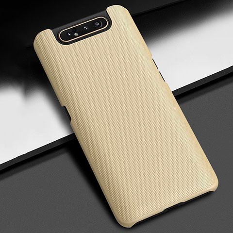 Custodia Plastica Rigida Cover Opaca P02 per Samsung Galaxy A80 Oro