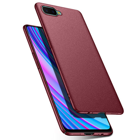 Custodia Plastica Rigida Cover Opaca P03 per Oppo RX17 Neo Rosso