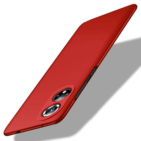 Custodia Plastica Rigida Cover Opaca per Huawei Honor 50 5G Rosso