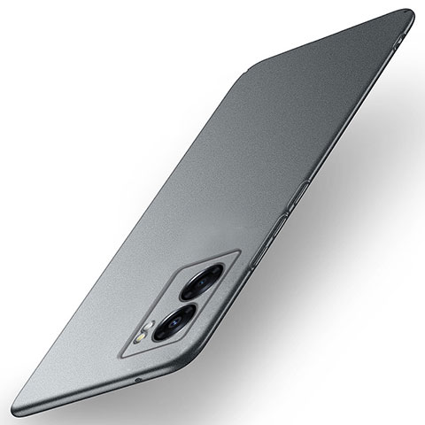 Custodia Plastica Rigida Cover Opaca per Oppo A77 5G Grigio Scuro