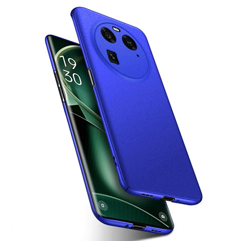 Custodia Plastica Rigida Cover Opaca per Oppo Find X6 5G Blu