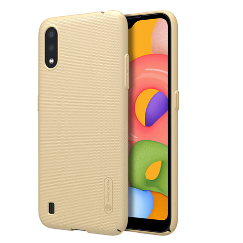 Custodia Plastica Rigida Cover Opaca per Samsung Galaxy A01 SM-A015 Oro