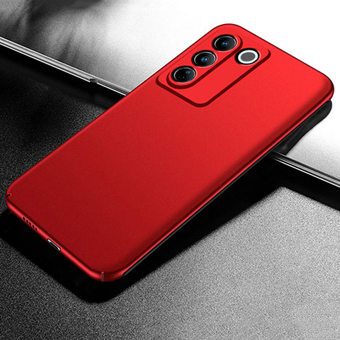 Custodia Plastica Rigida Cover Opaca per Vivo V27e 5G Rosso