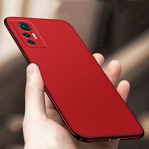 Custodia Plastica Rigida Cover Opaca per Xiaomi Redmi Note 12S Rosso